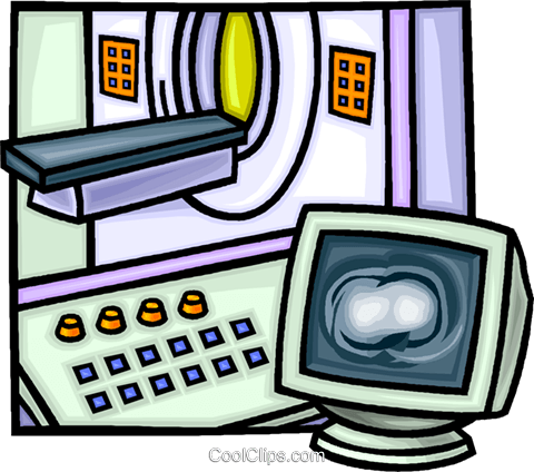Mri Machine Royalty Free Vector Clip Art Illustration - Selective Serotonin Reuptake Inhibitor (480x424)
