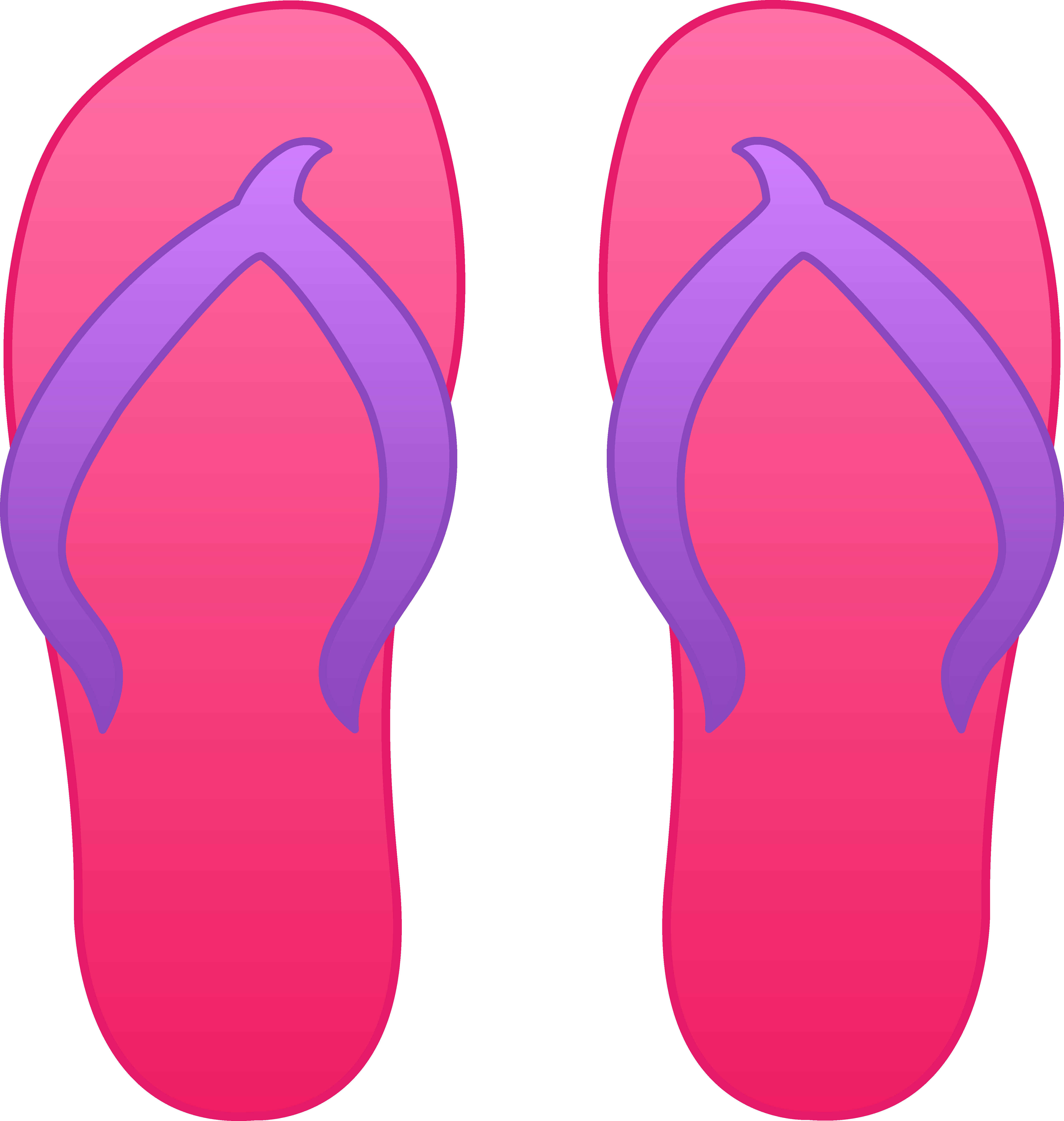 Flip Flops Clip Art Free Vector In Open Office Drawing - Flip Flops Cut Out (5124x5398)