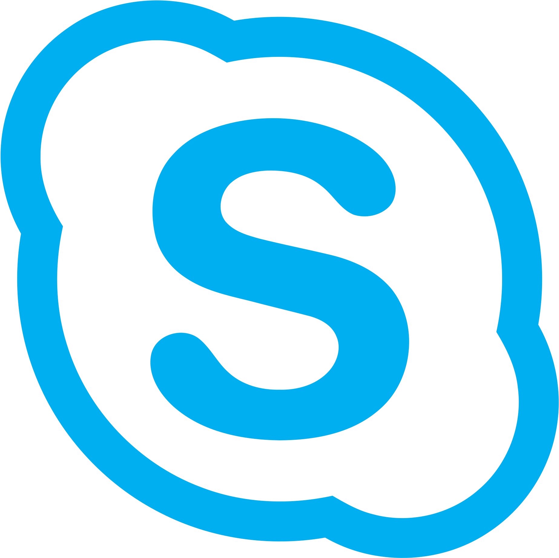 Open In Media Viewerconfiguration - Skype For Business Logo Png (2000x2000)