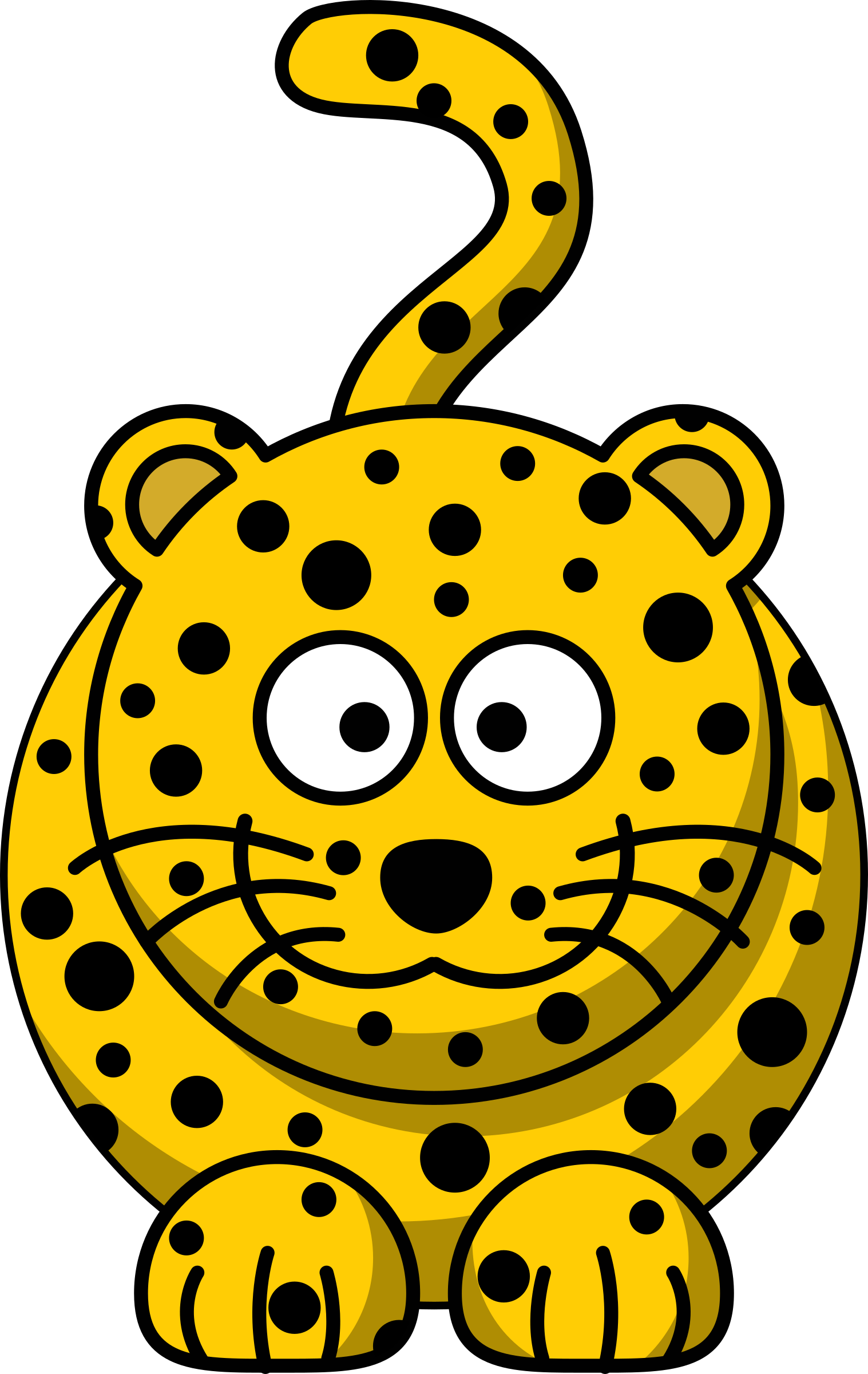Clipart Info - Cartoon Leopard (1517x2400)