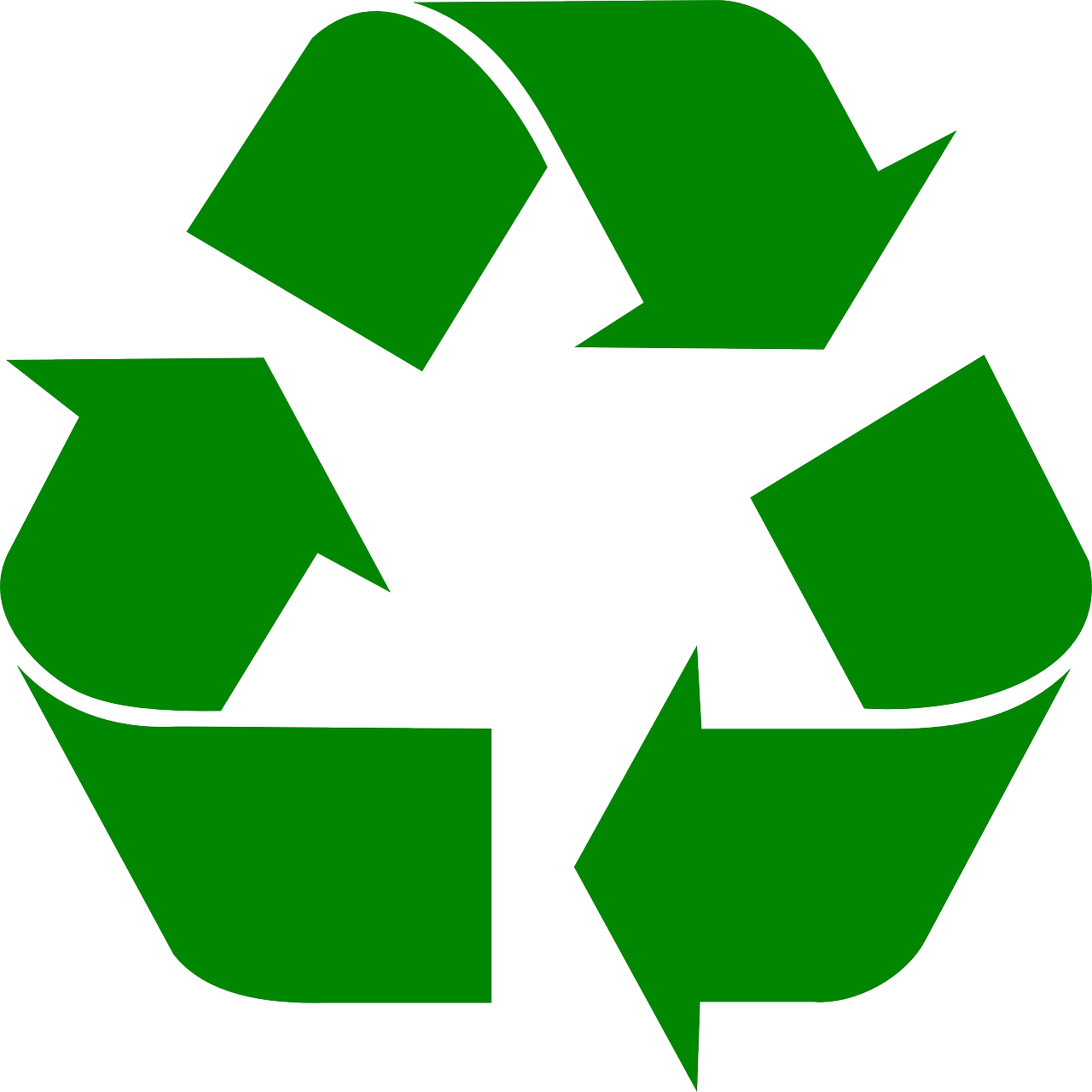 Pixabay Recycling - Recycling Symbol (1280x1280)