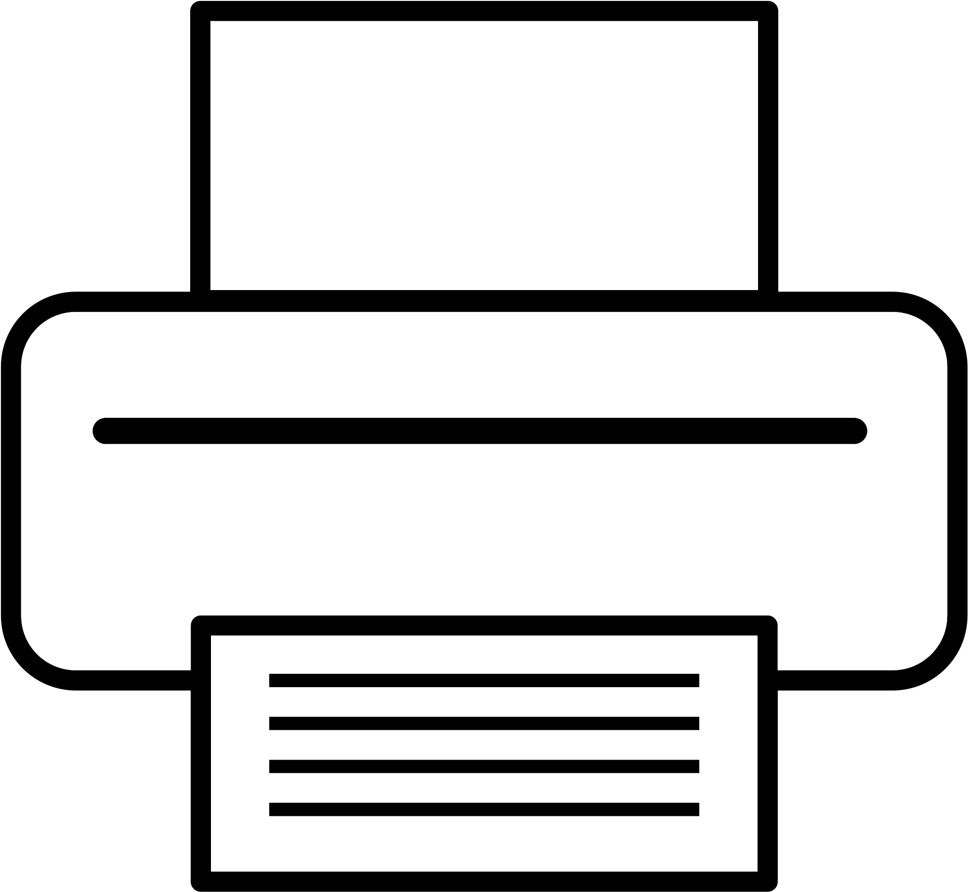 Medium Image - White Printer Icon Png (2400x2400)