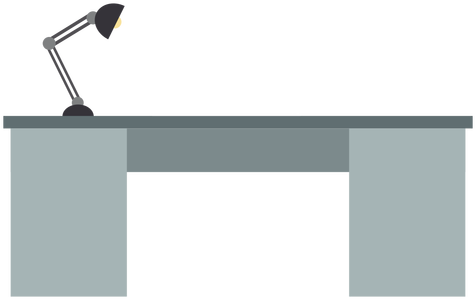 Metal Office Desk Clipart Transparent Png - Desk Clipart Transparent (512x512)