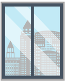 City Office Window Clipart Transparent Png - Snow (512x512)