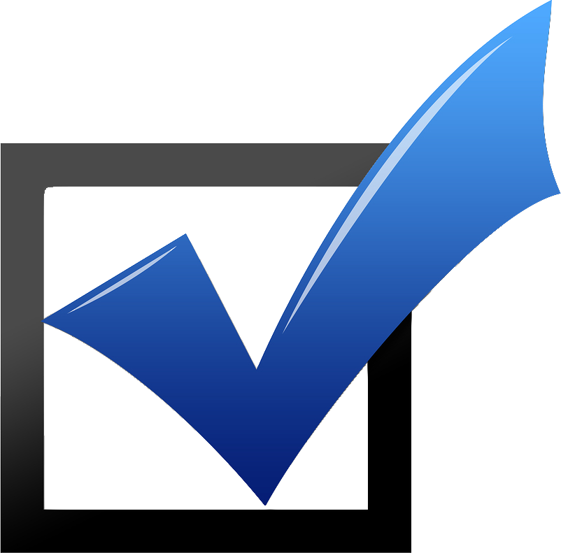 Check Mark Symbol Powerpoint - Blue Check Mark (802x791)