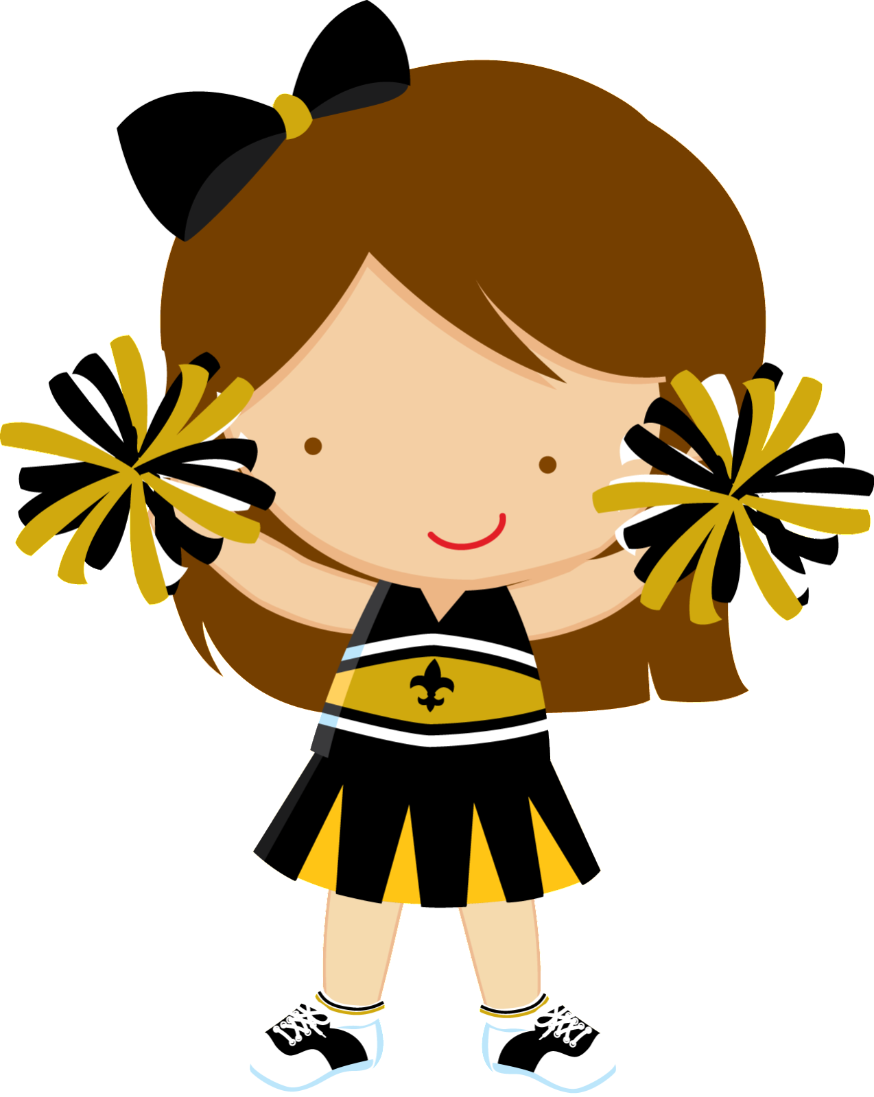 Sports & Ginástica - Saints Cheerleader Clipart (1274x1600)