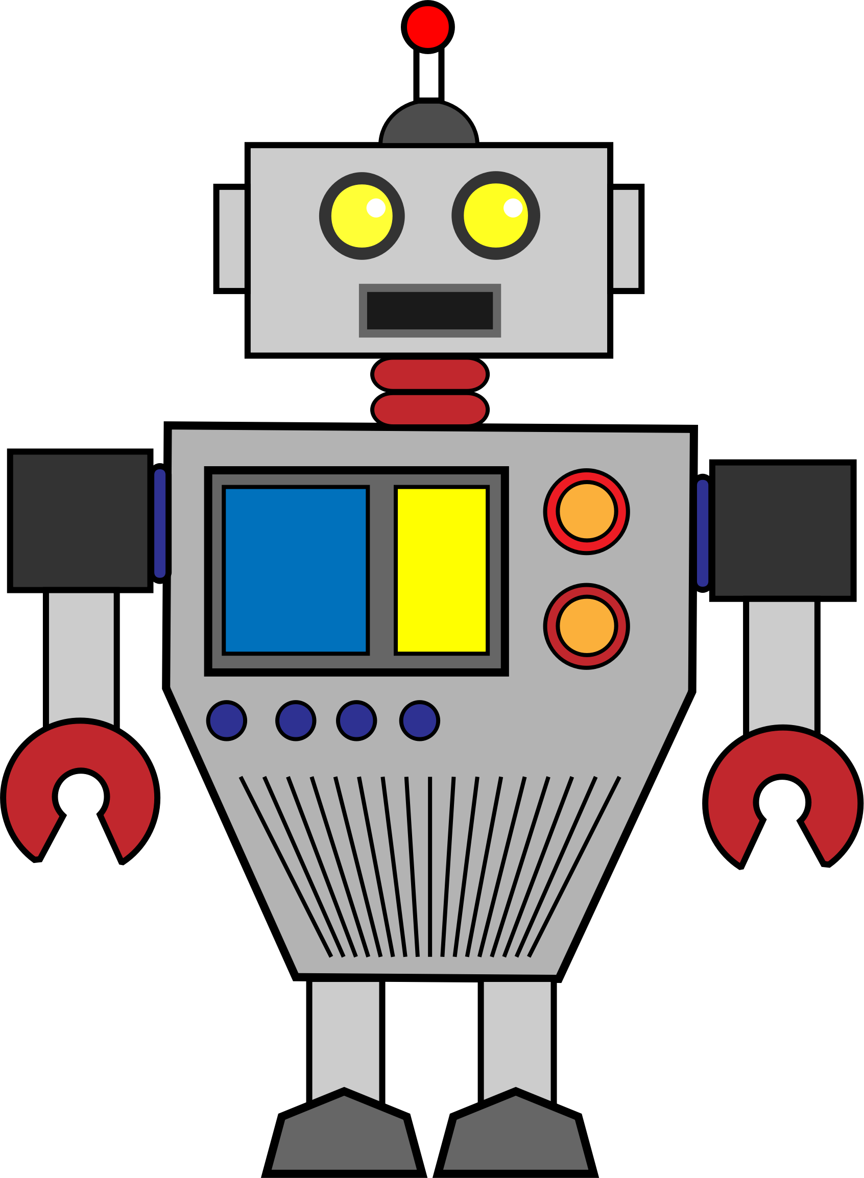 Robot - Clip Art Robot (1692x2307)