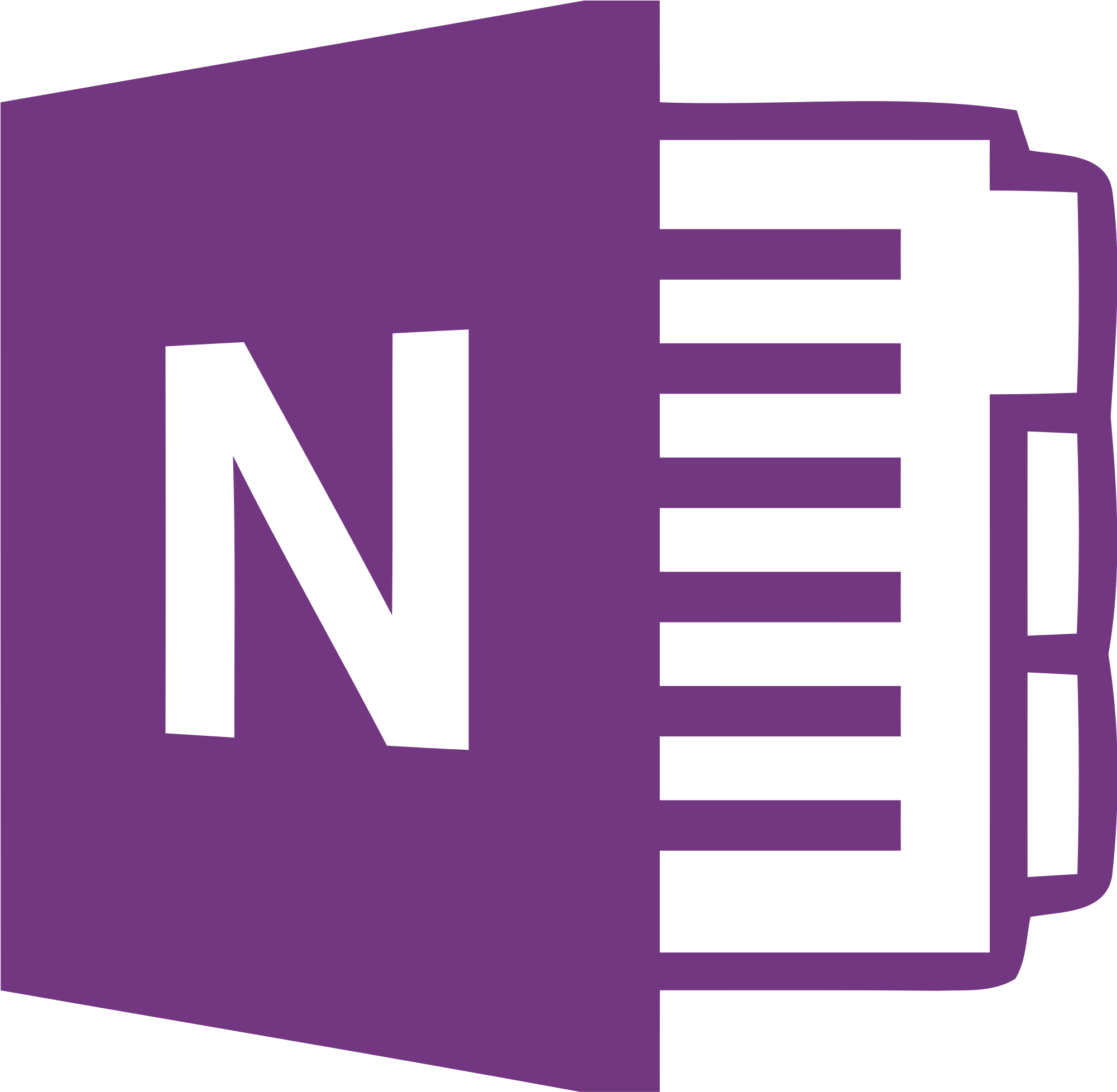 Back To Business - Microsoft Onenote Png (2000x1964)