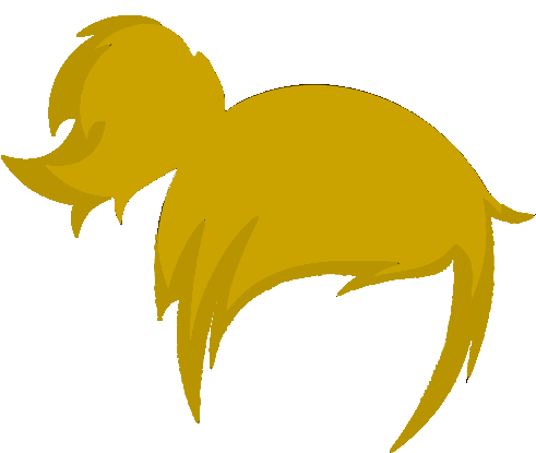 Hair Clipart - Ponytail Clipart (600x600)