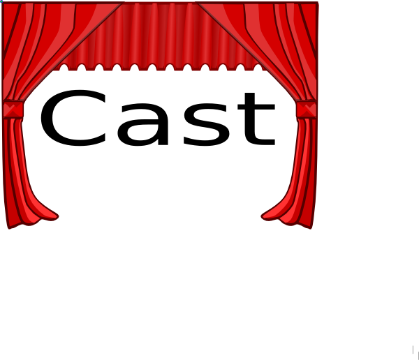 Cast List Title Clip Art - Theatre Curtains Clip Art (600x516)