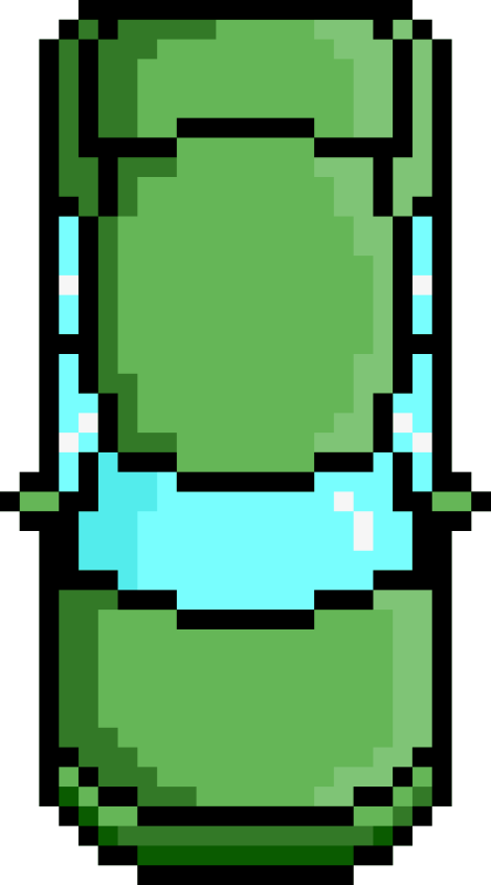 Pin Car Clipart Front View - Pixel Car Png (1333x2400)