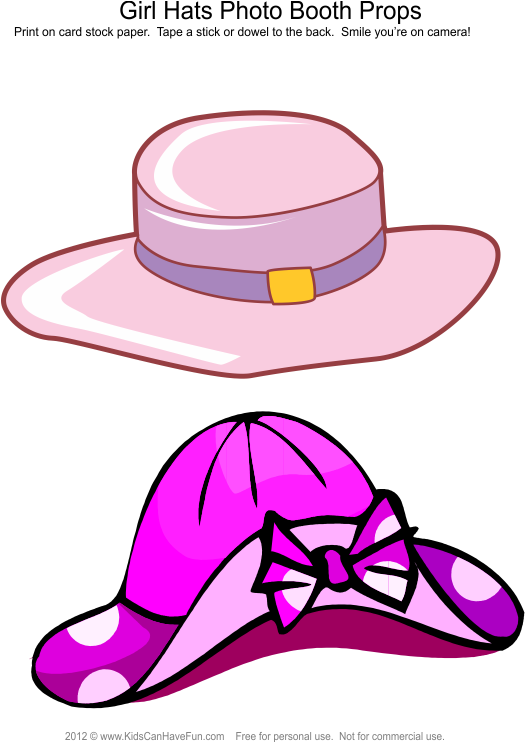 Aussi - Http - //www - Kidscanhavefun - Com/photo Booth - Sun Hat Clip Art (544x741)