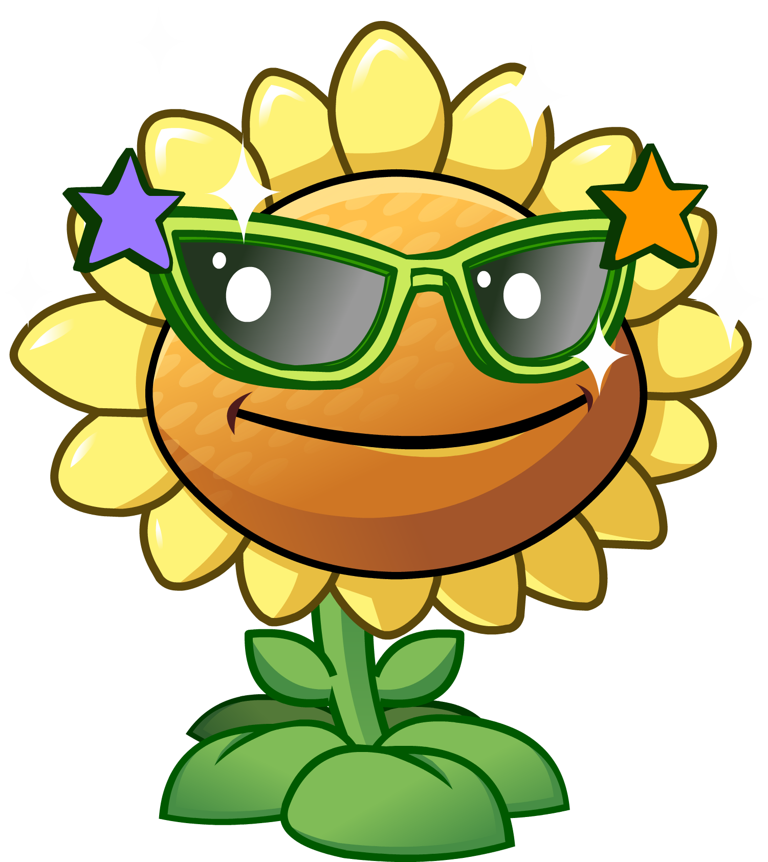 Sunflower Clipart Plant Vs Zombie - Plantas De Plants Vs Zombies 2 Girasol (1518x1705)