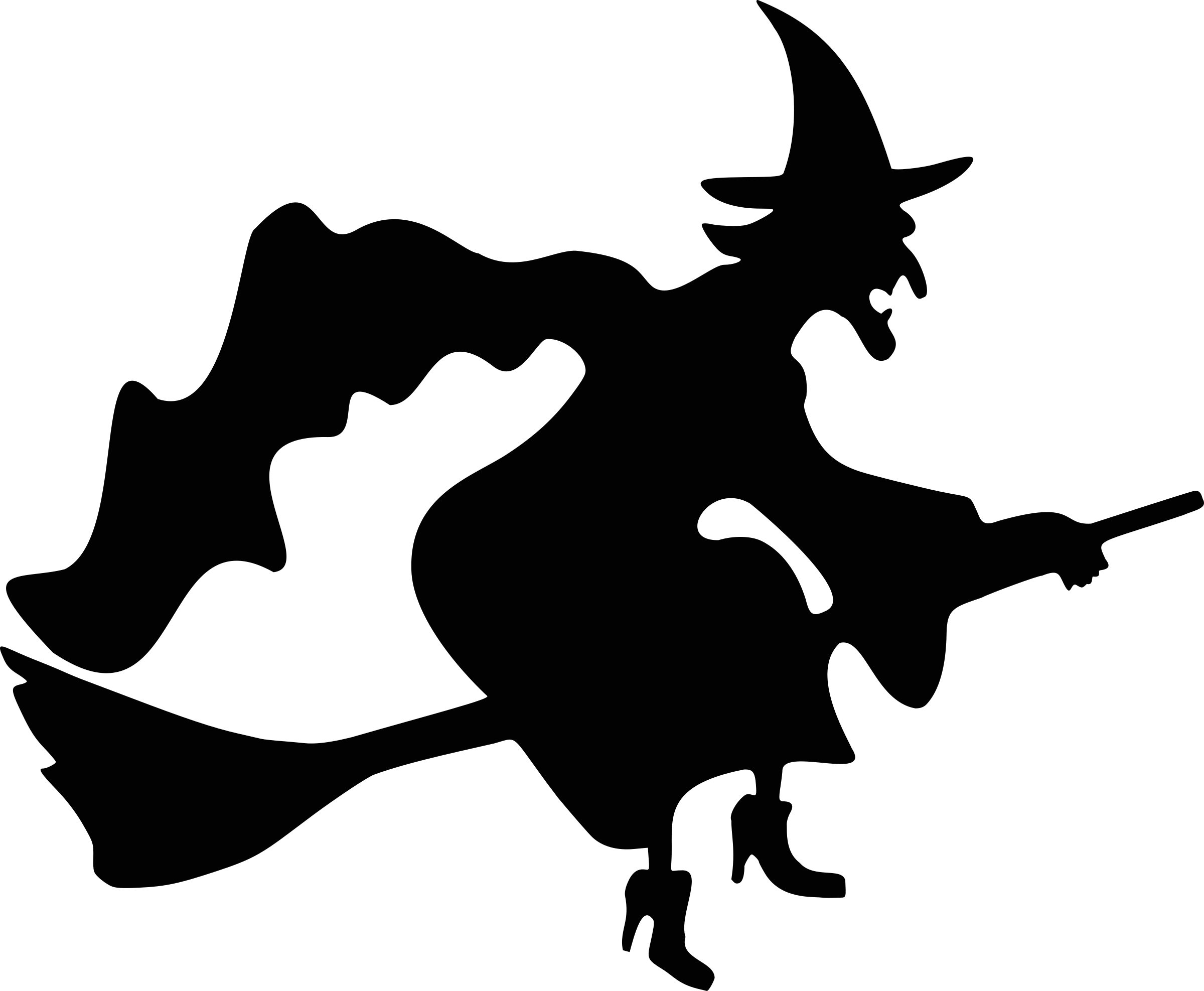 Big Image - Witch On A Broom (2400x1975)