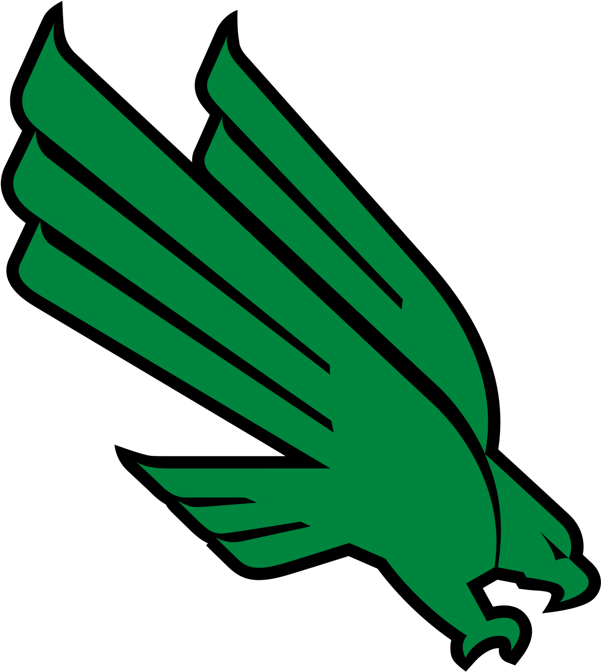 North Texas Mean Green - University Of North Texas Mascot (1200x1337)