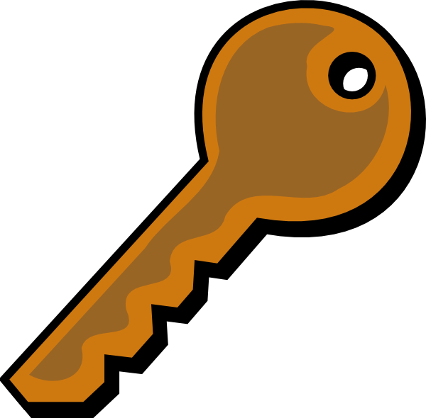 Bronze - Clipart - Flash Card For Key (600x590)