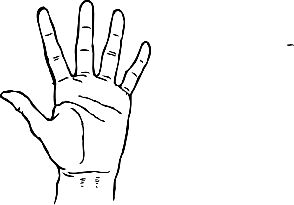 Clip Art Finger - Guitar Left Hand Fingering (600x419)