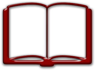 Red Clipart Open Book - Red Open Book Icon (420x420)
