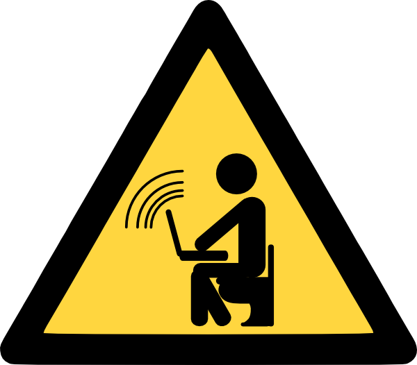 Wireless Wifi Hotspot Clip Art S1bigl Clipart - High Temperature Hazard Symbol (600x526)