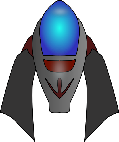 Spaceship Free To Use Clipart - Navicella Png (419x500)
