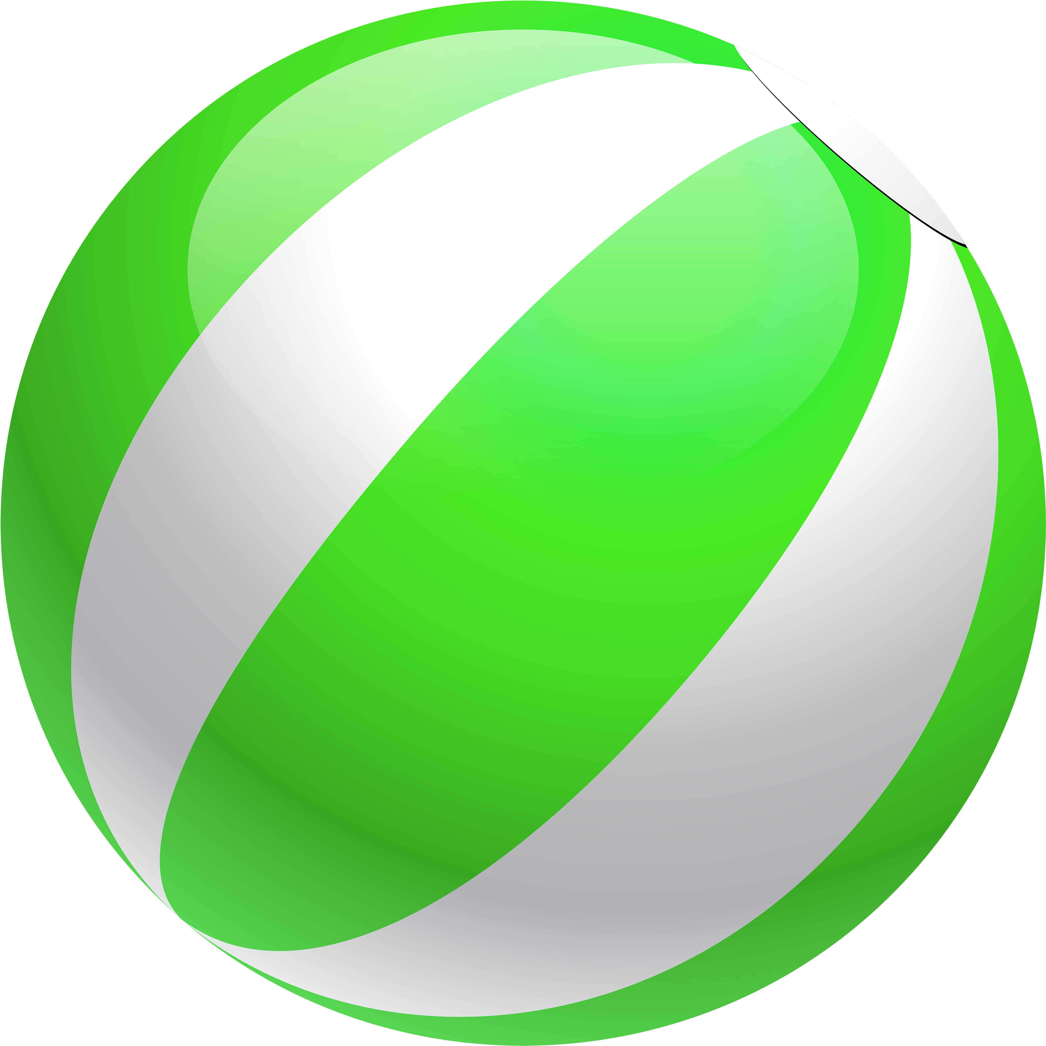 Ball Clipart Transparent - Green Beach Ball Clip Art (3899x3840)