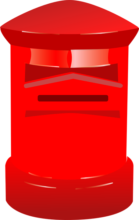 Post Box Clipart (456x720)