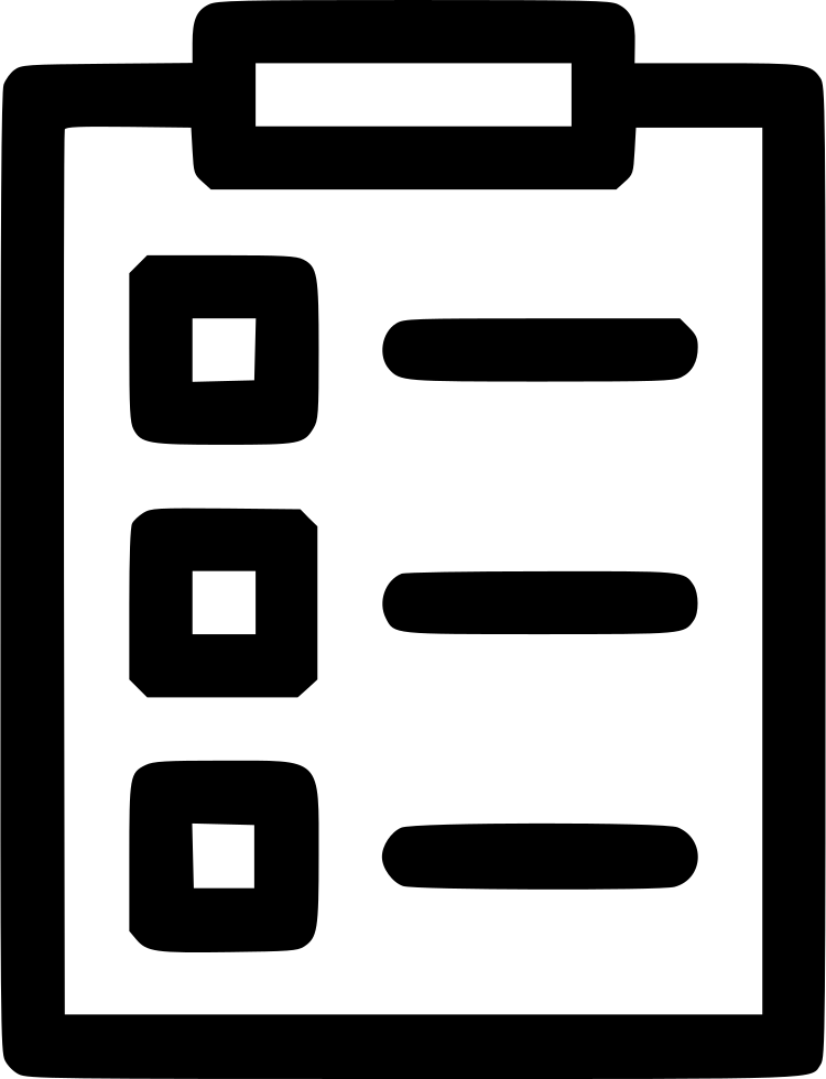 Office Report Bill Check List Productivity Manage Comments - Bill List Svg (750x980)