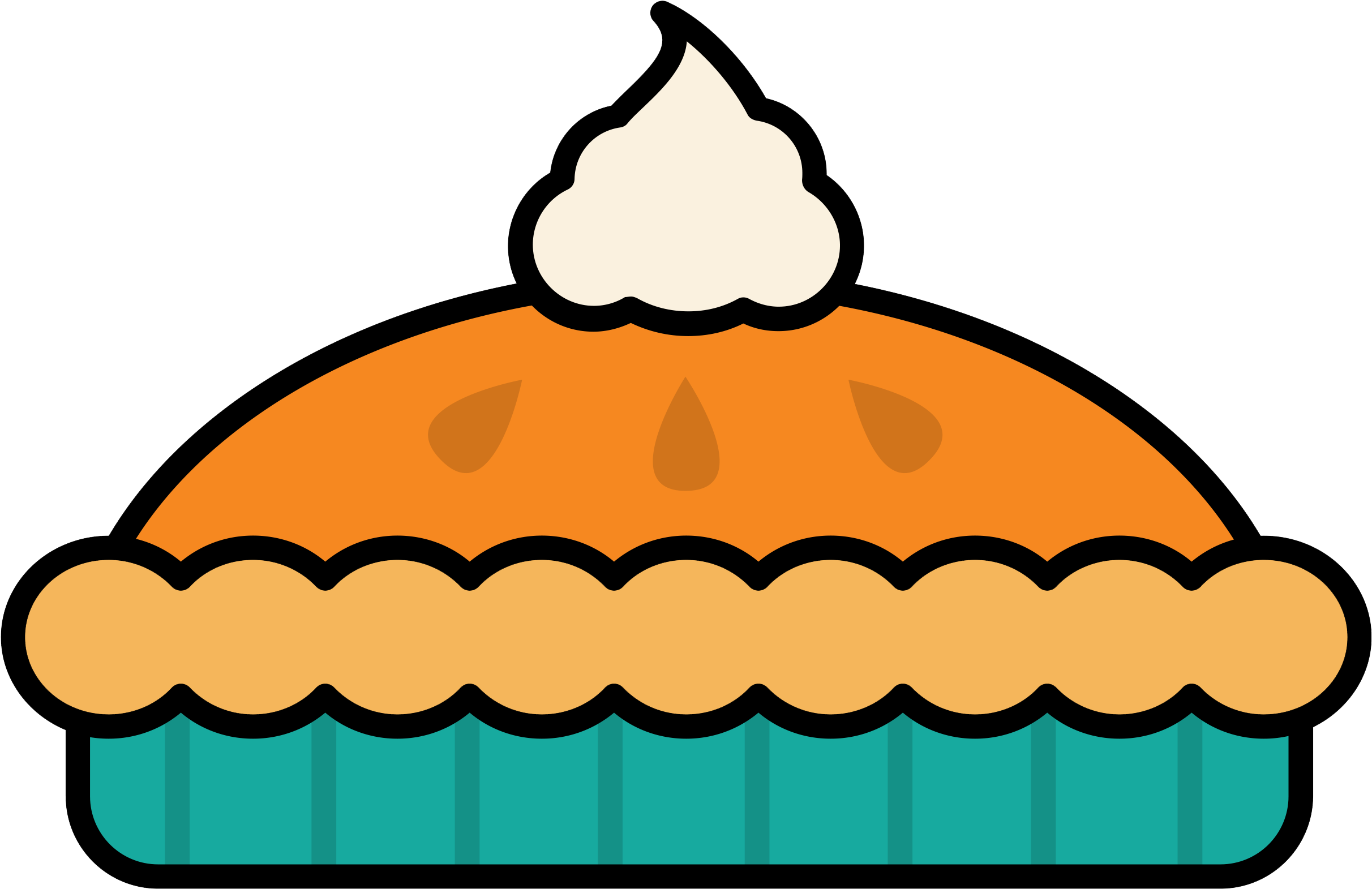 Pumpkin Pie With Whipped Cream Clipart Images - Whipped Cream Clipart (2550x1732)