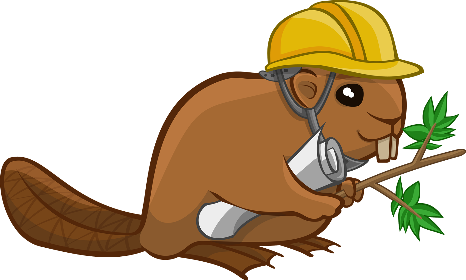 Top 77 Beaver Clip Art - Beaver With Hard Hat (1500x901)