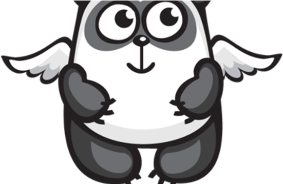 Panda Angel - Cartoon (580x358)