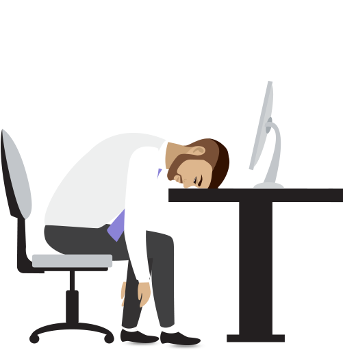 2015 Employers And Employees Are Concerned About The - Desk (500x540)