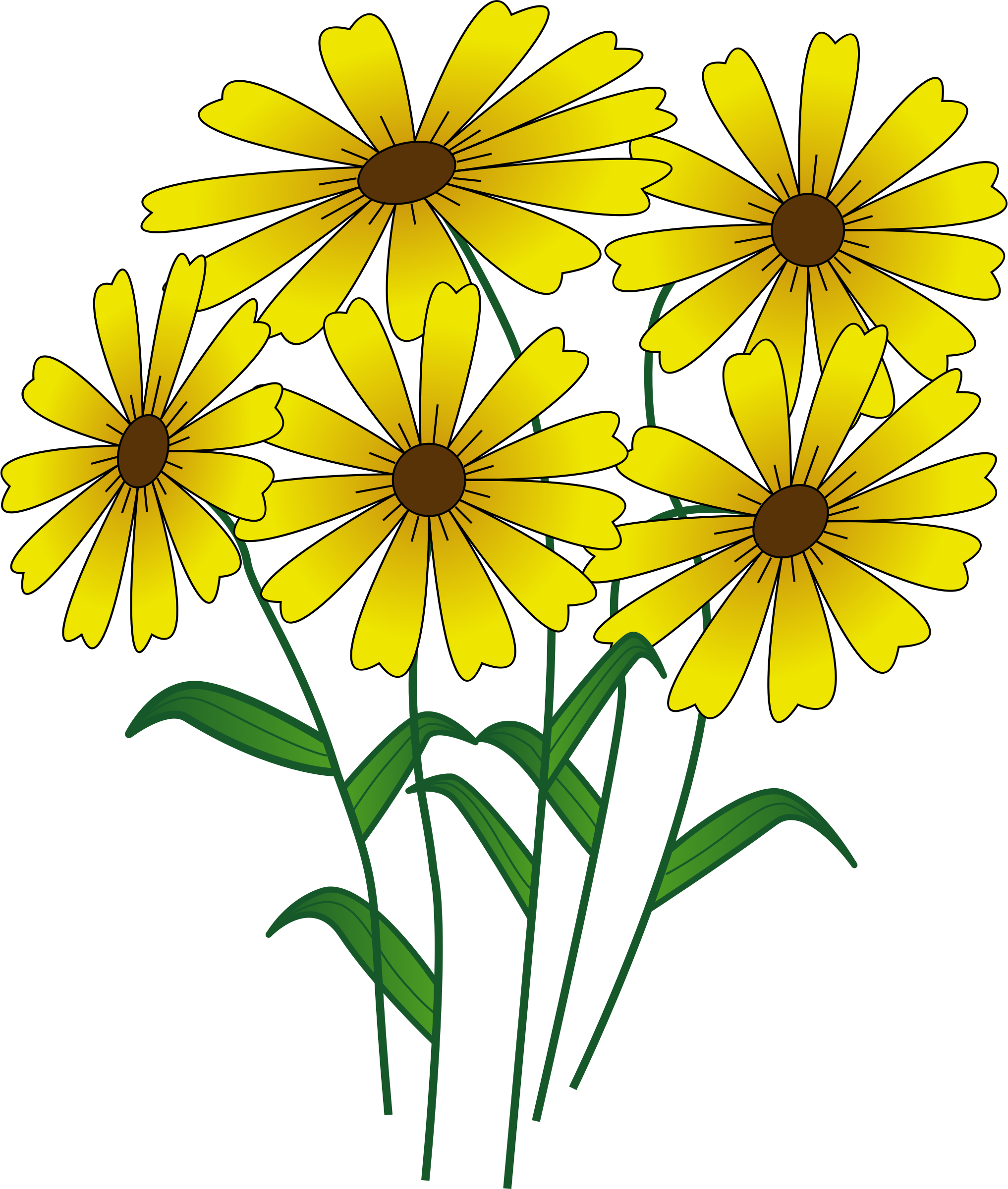 Big Image - Flowers Clipart (2034x2400)