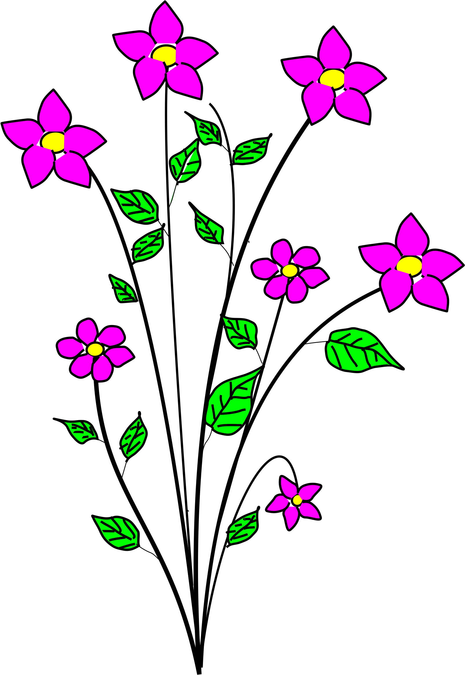 Big Image - Flowering Plant Clipart (1697x2400)