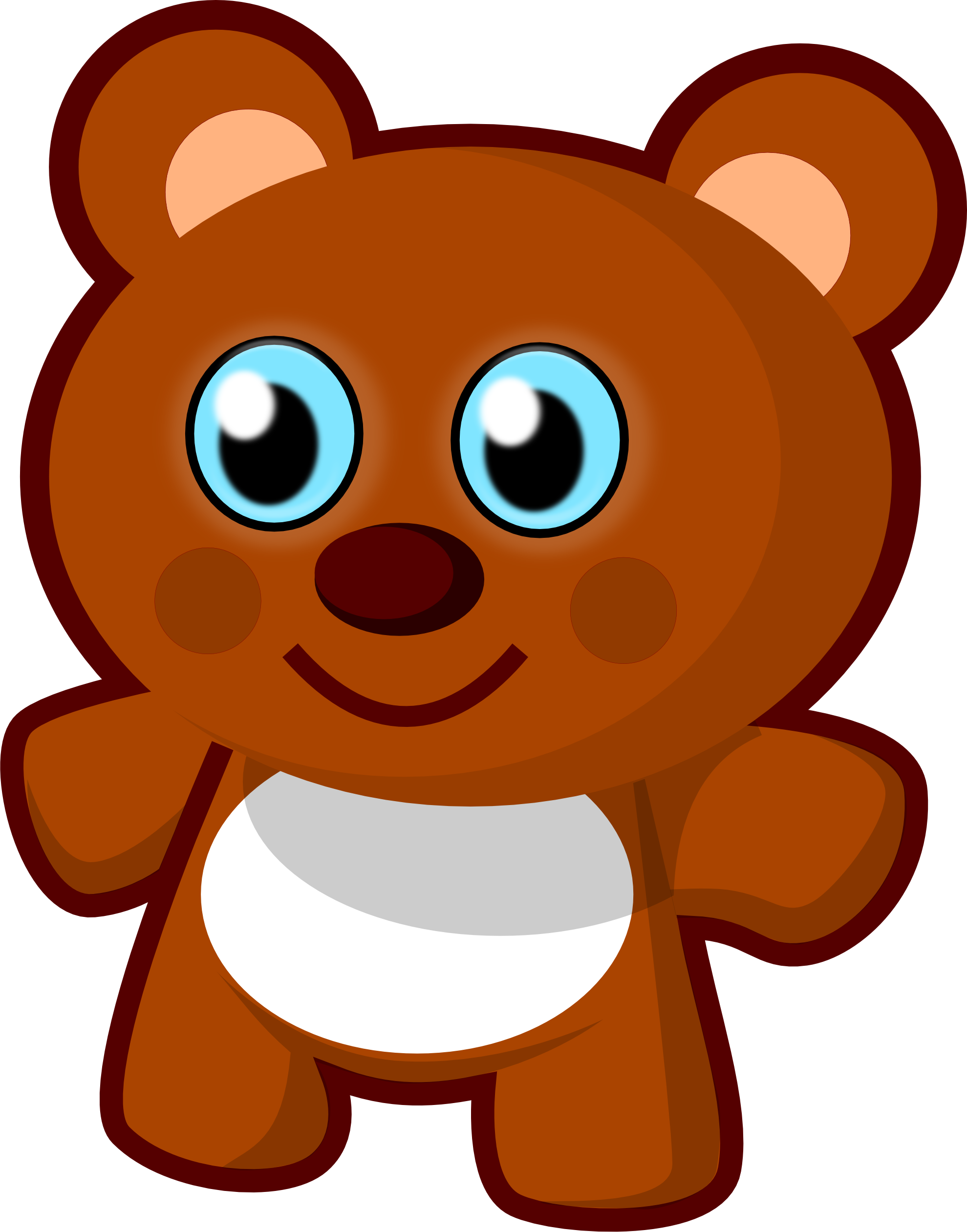 Teddy Bear Cartoon - Toy Clipart (1979x2522)
