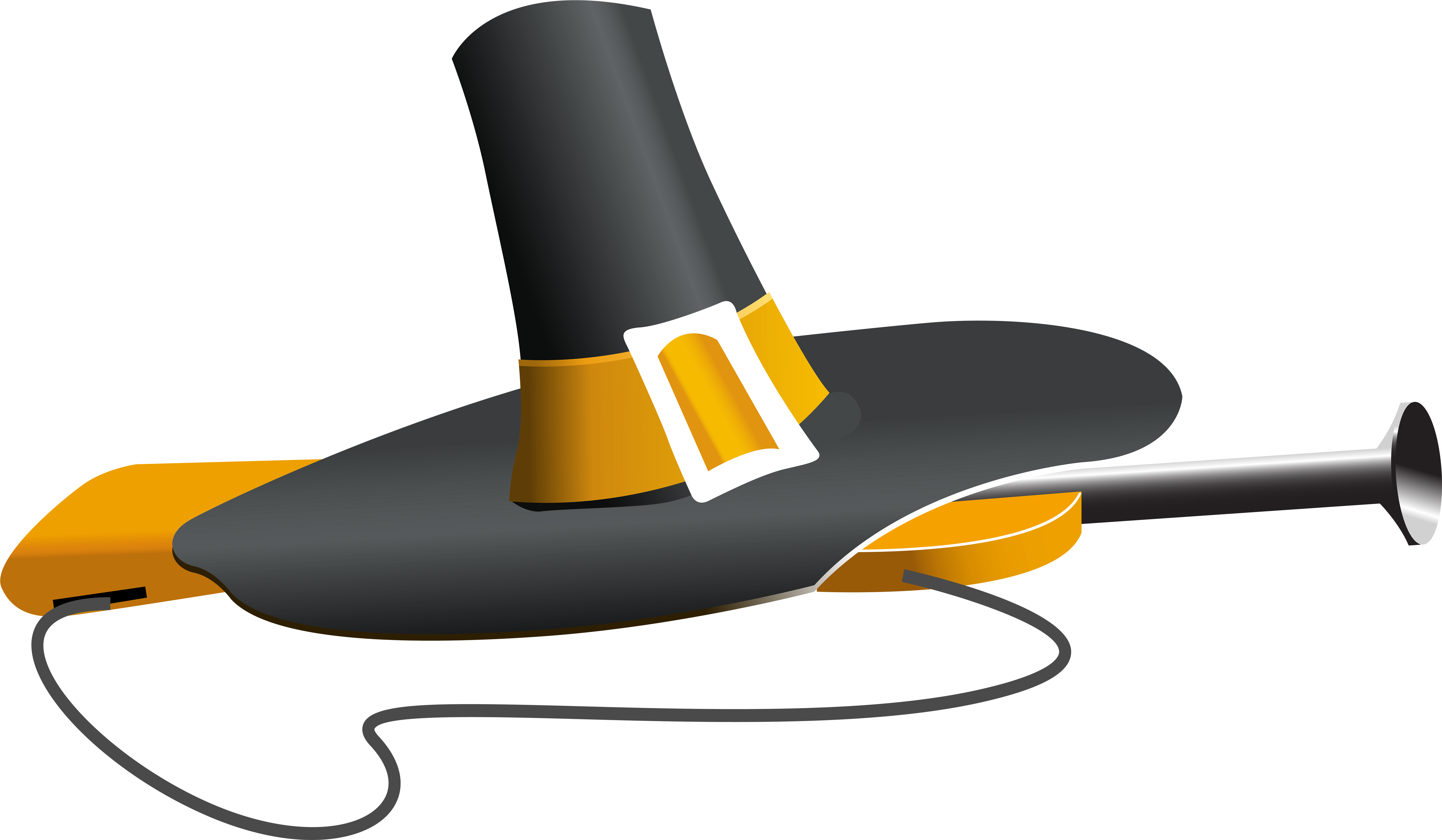 Pilgrim Hat And Musket Png Clipart Image - Clip Art (7308x4503)