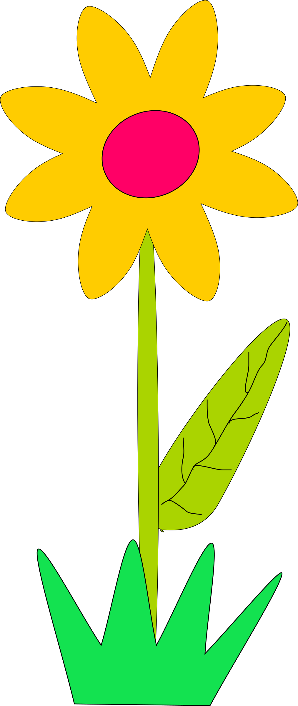 Flower - Spring Flowers Clip Art (1013x2400)
