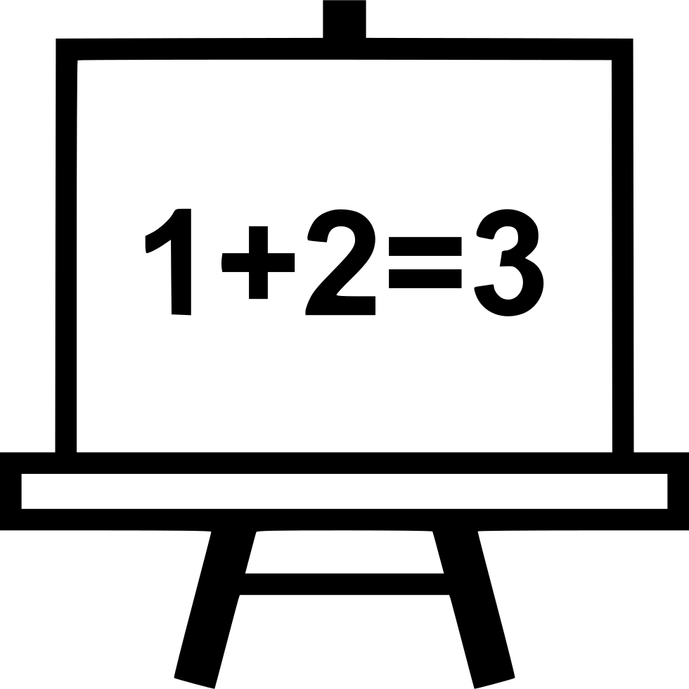 Png File - Math Problem Clipart Black And White (980x980)