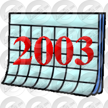 Calendar 2003 Picture - 2005 Clip Art (380x380)