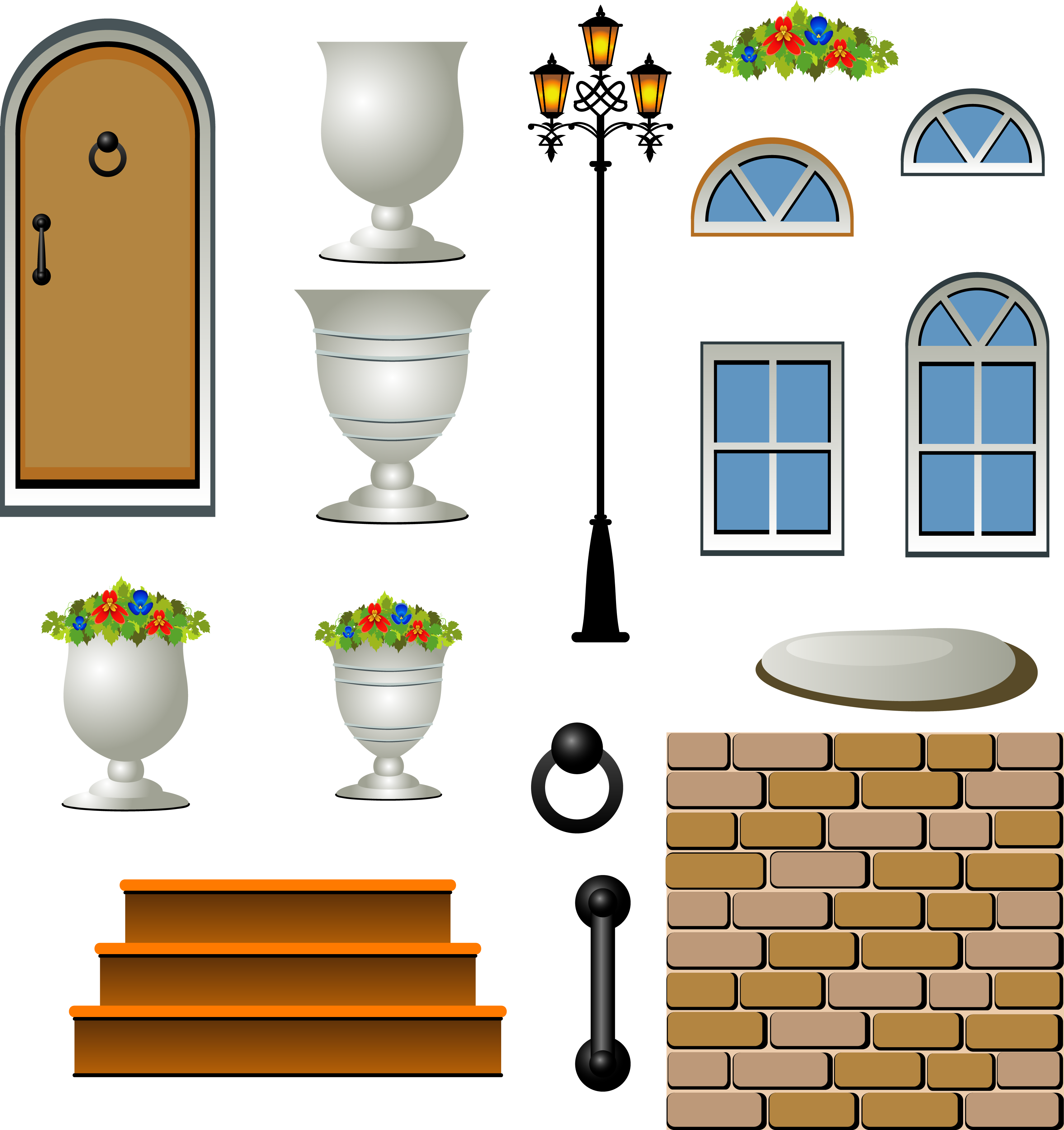 Window Door Royalty-free Clip Art - Window Door Royalty-free Clip Art (3418x3630)