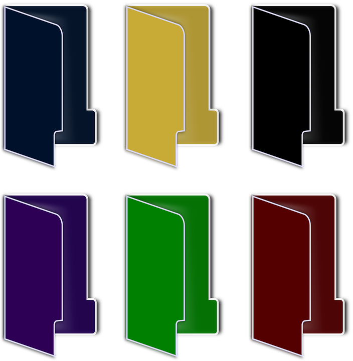 Folders, Set, Vista, Explorer, Windows Vista - Folder Icons Download Free (704x720)