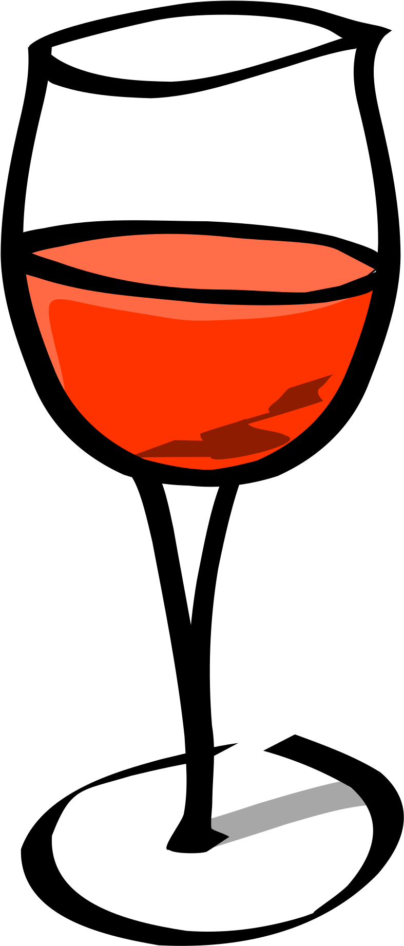 Clipart - Glass Of Wine Cartoon (1200x2400)