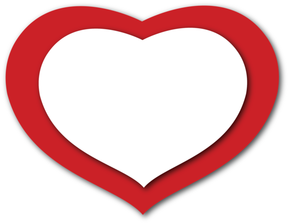Transparent Red Heart Png Clipart - Red Heart Images Free Download (600x459)