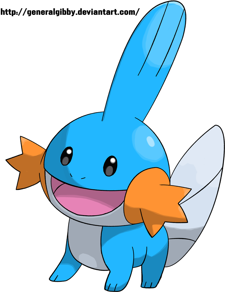 Generalgibby Mudkip Sugimori Style By Generalgibby - Mudkip Transparent (884x1056)