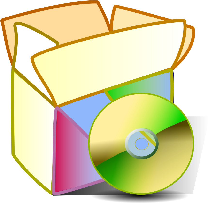 Folder Applications Clipart, Vector Clip Art Online, - Colorful Open Box (900x900)