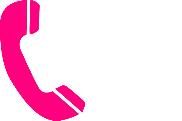 Telephone - Pink Phone Clip Art (600x399)
