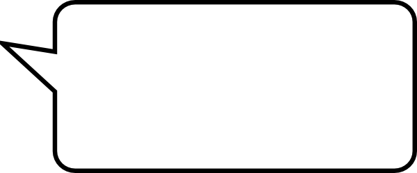 Speech Bubble 2 Hi - Transparent Speech Bubble Square (600x249)