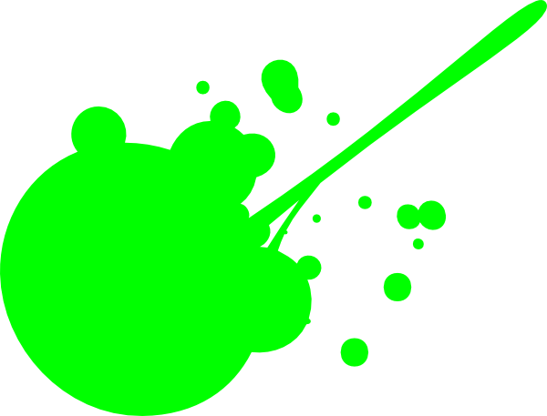 Green Paint Splatter Transparent (600x457)
