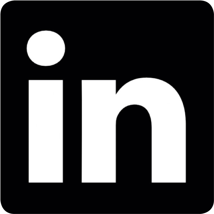 Facebook Linkedin Youtube - Linked In Icon Black (833x833)