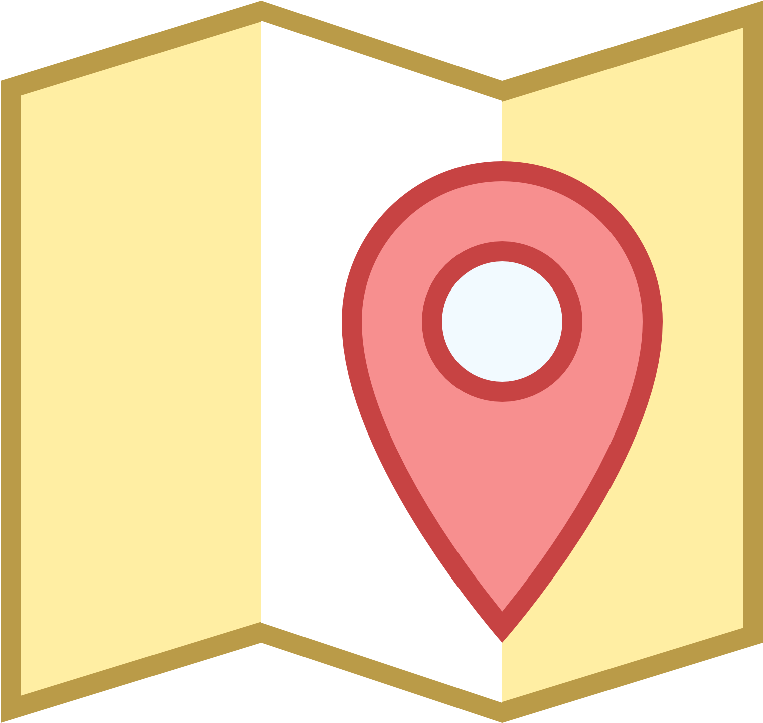 It's A Logo That Represents A Map Marker - Tear Drop Marker (1600x1600)