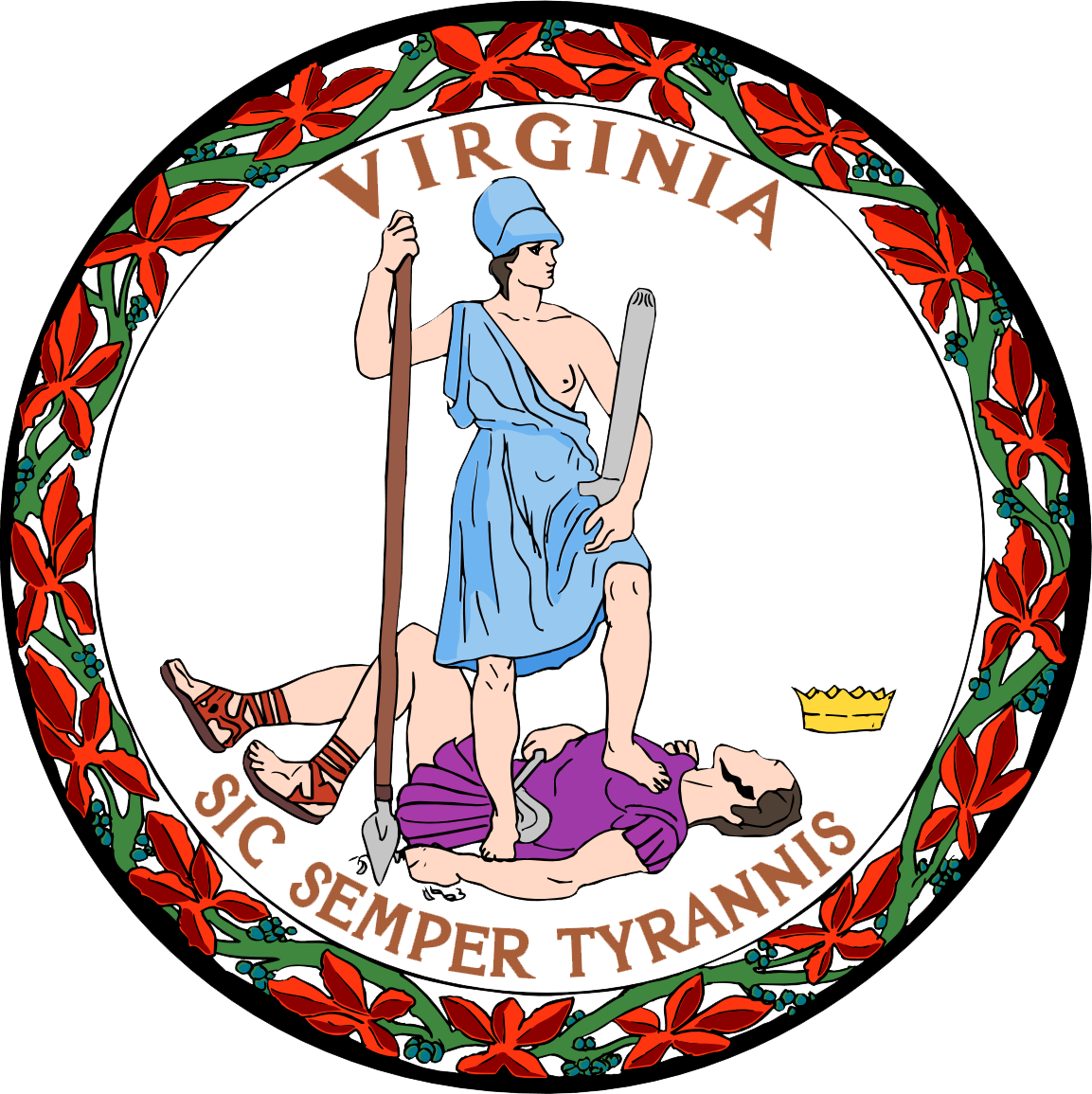 Download Virginia Eviction Notice Forms - Original Virginia State Seal (1153x1155)